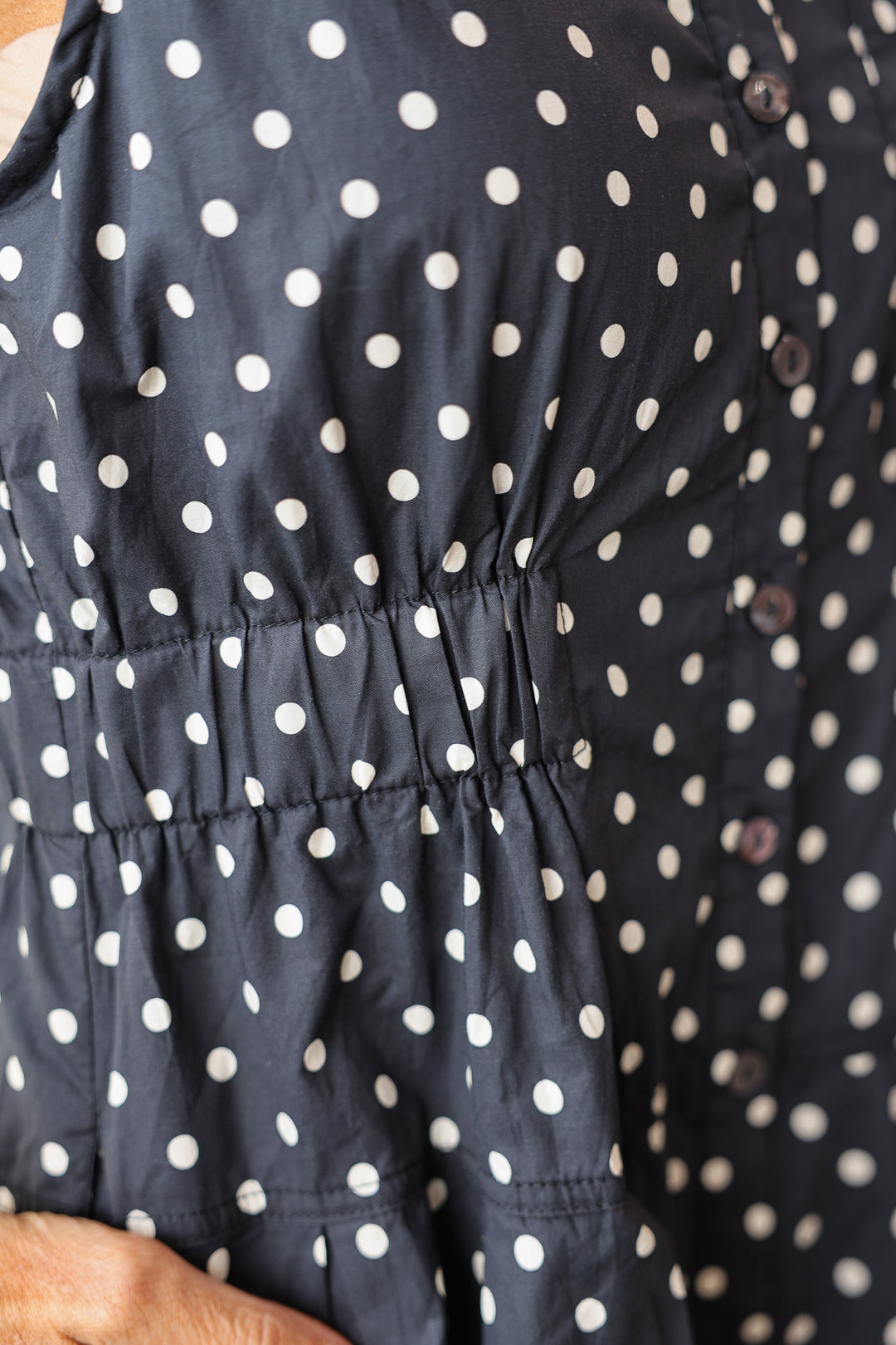 Polka Dot Dress - Black
