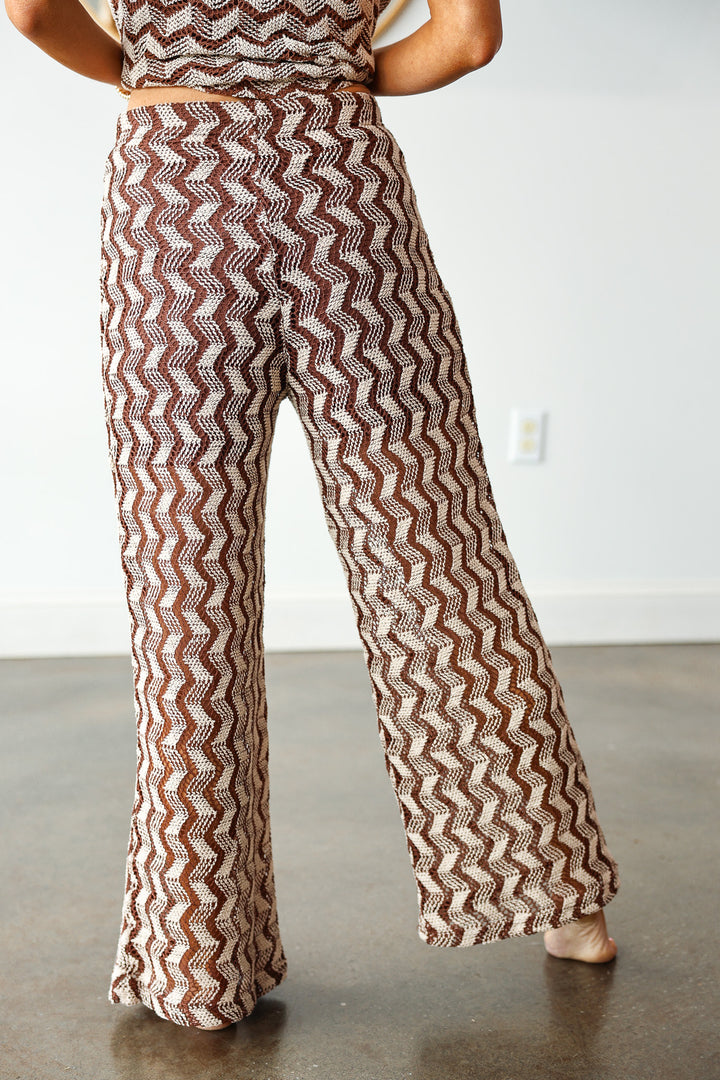 Crochet Pants - Brown