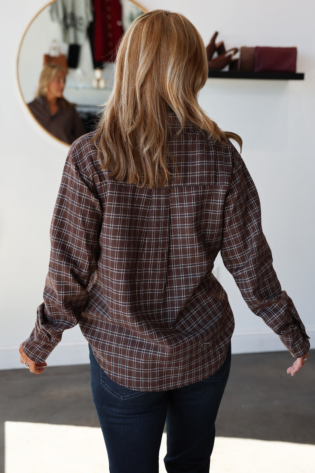 Plaid Button Down - Brown