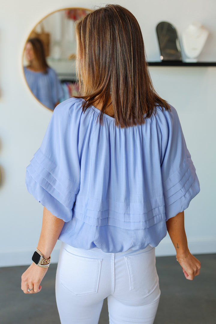 Bubble Top - Chambray