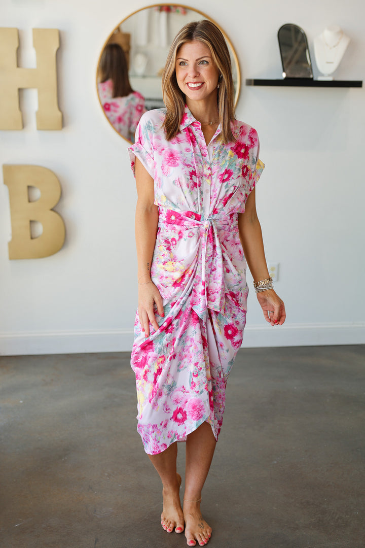 Steve Madden Tori Dress - Pink Hydrangea