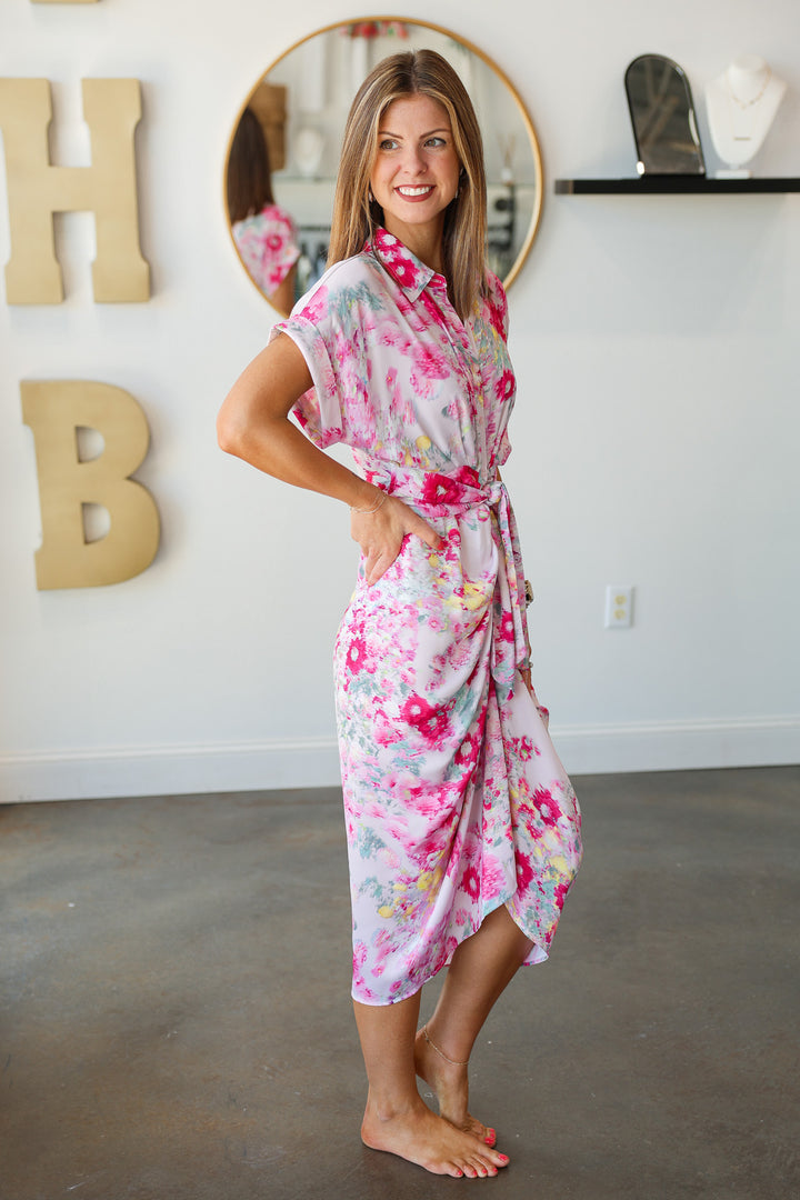 Steve Madden Tori Dress - Pink Hydrangea