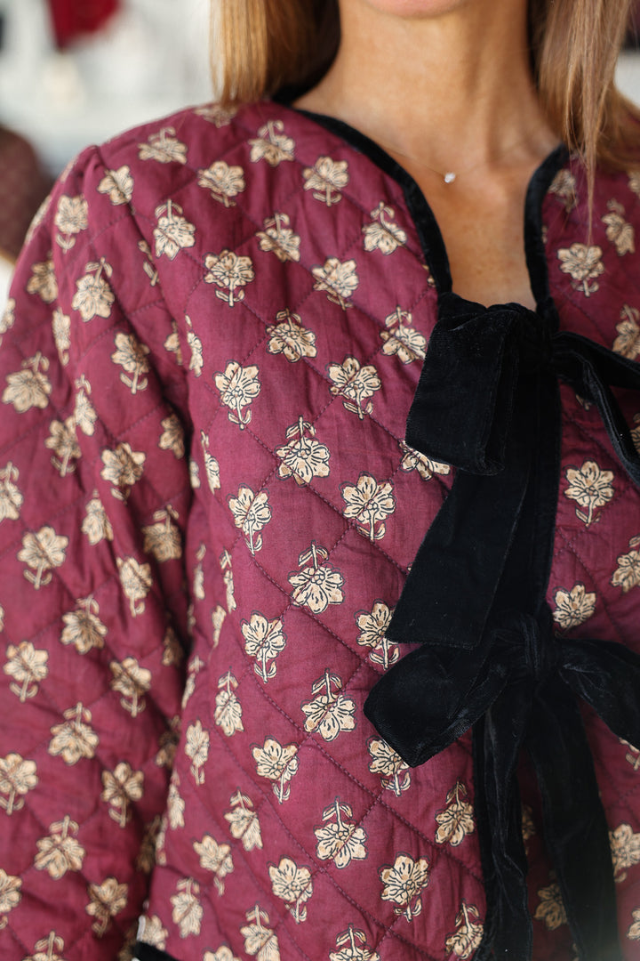 Printed Quilted Jacket