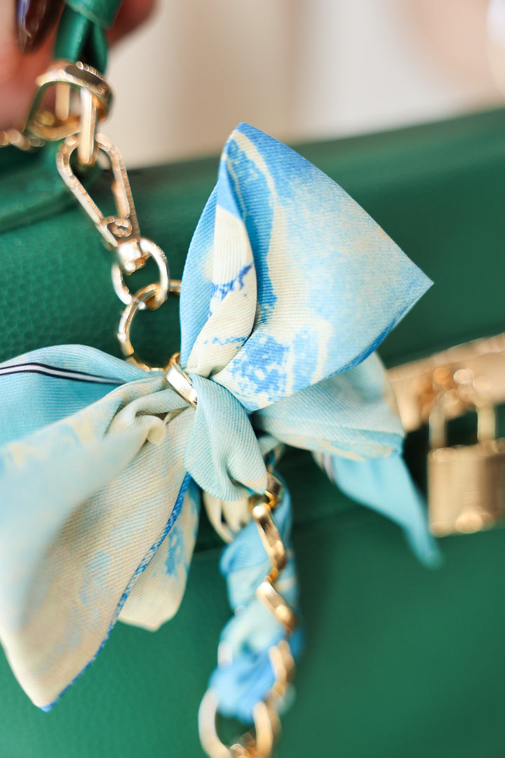 Bow Bag Charm - Light Blue