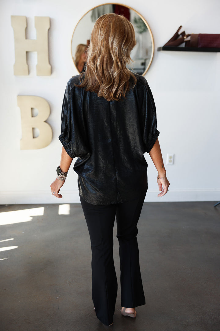 Ponte Flare Pants - Black