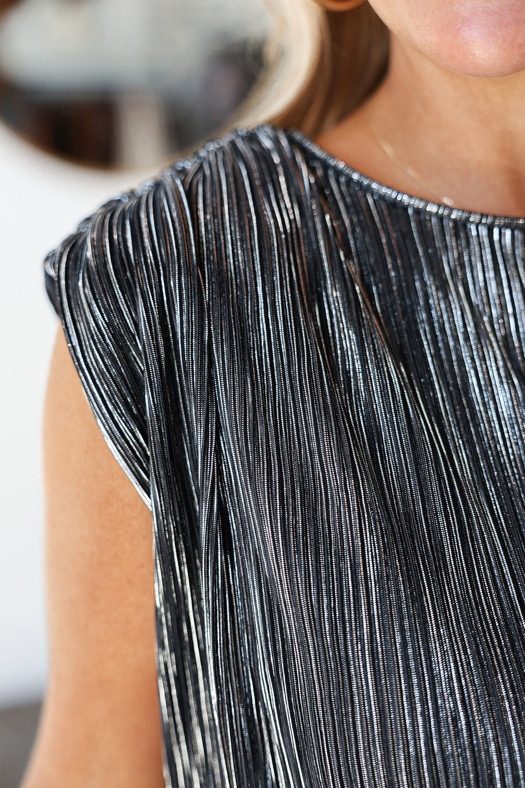 Metallic Muscle Tank