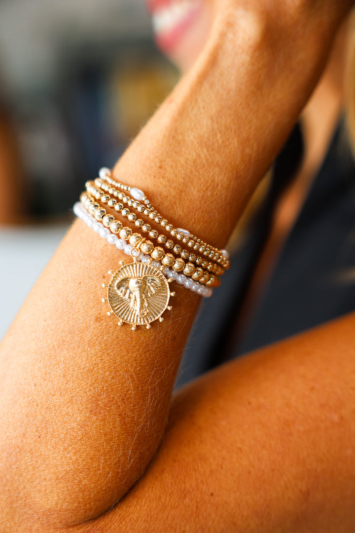 Elephant Beaded Bracelet Set