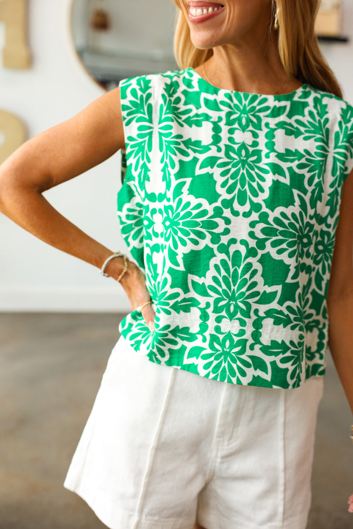 Printed Tank - Green