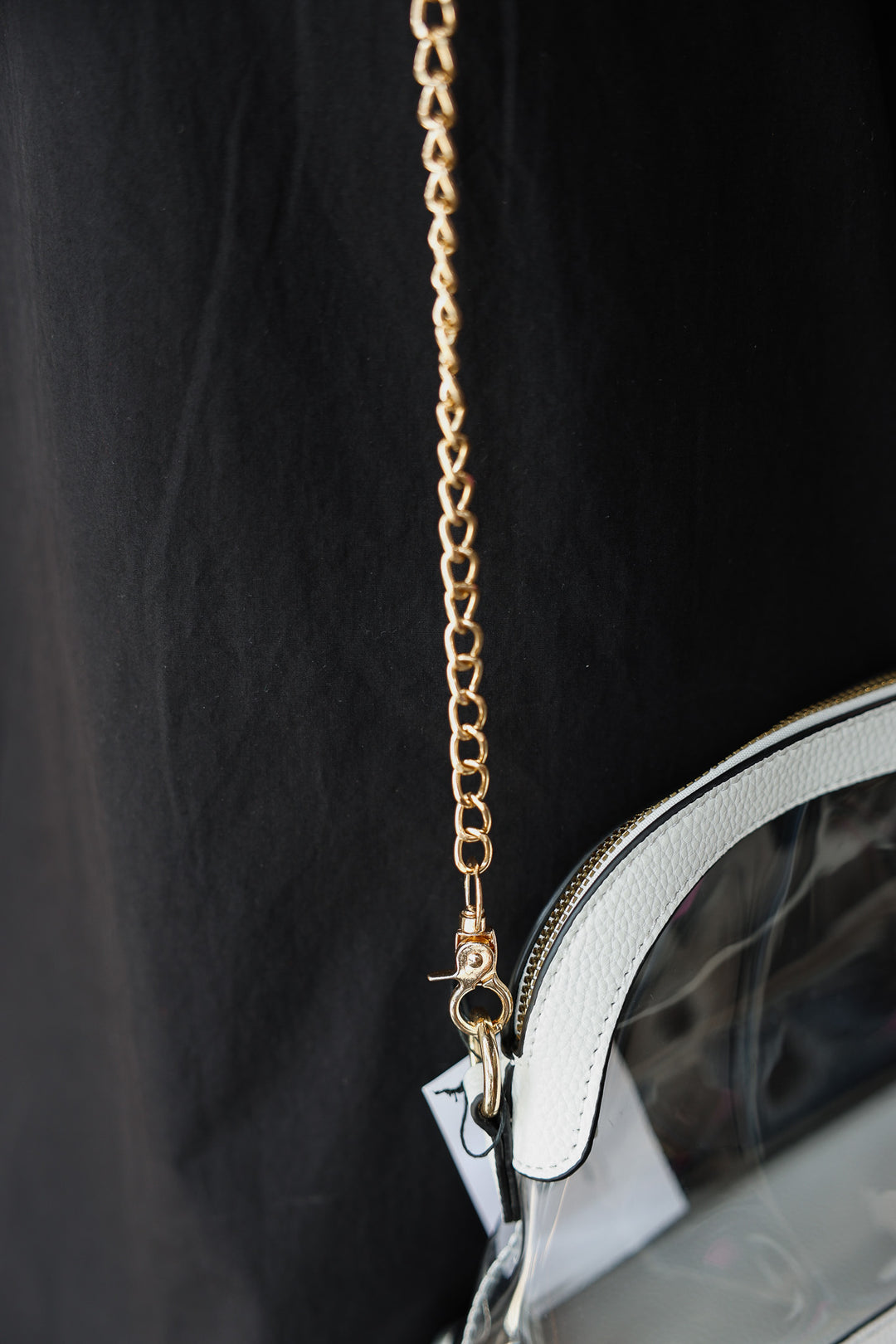 Sienna Clear Stadium Bag - White