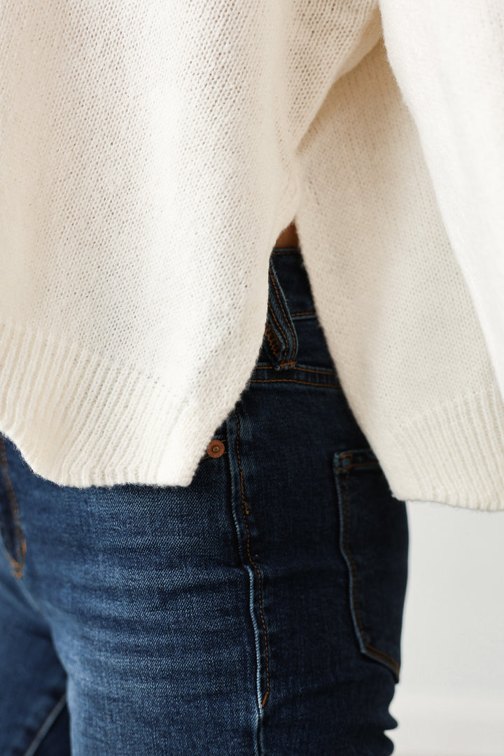 Front Pocket Sweater - Ivory