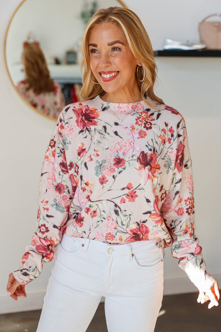 Floral Knit Top