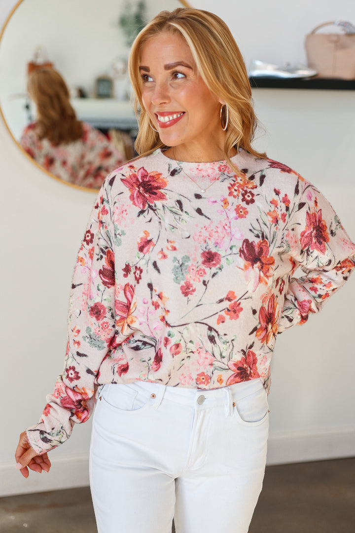 Floral Knit Top