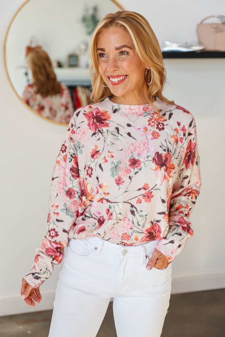 Floral Knit Top