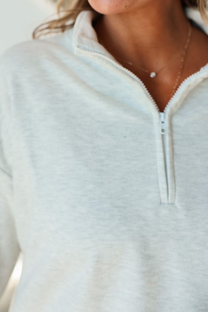 Quarter Zip Pullover - Marble