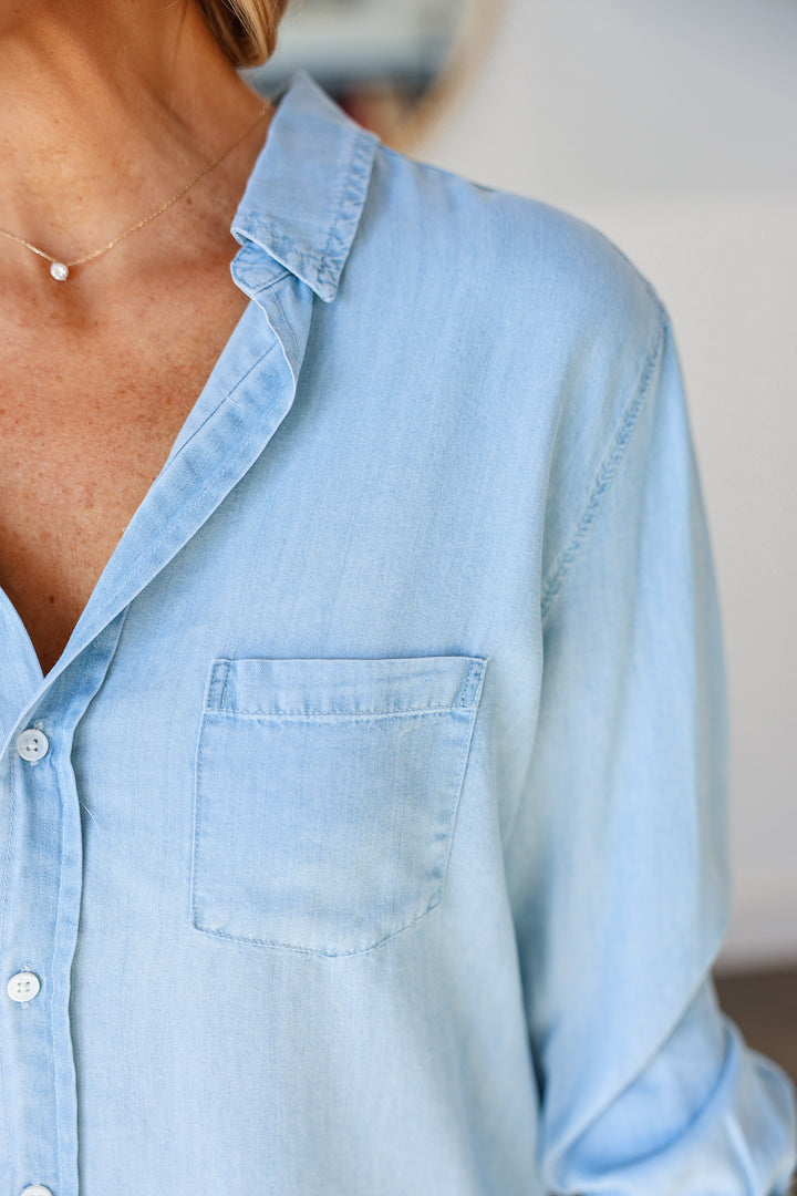 Dear John Galina Button Down Top - Skyway