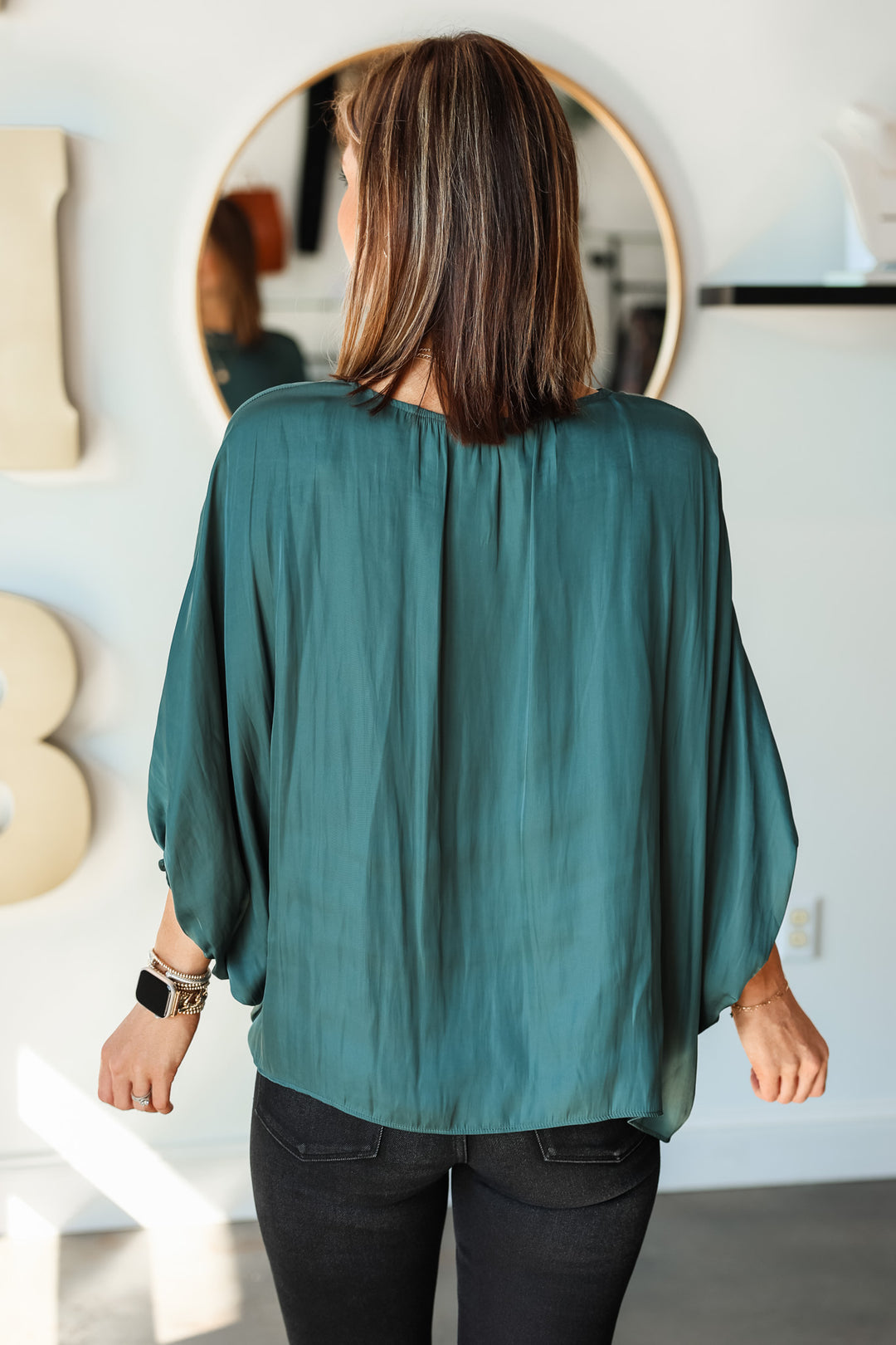 Batwing Blouse - Deep Teal