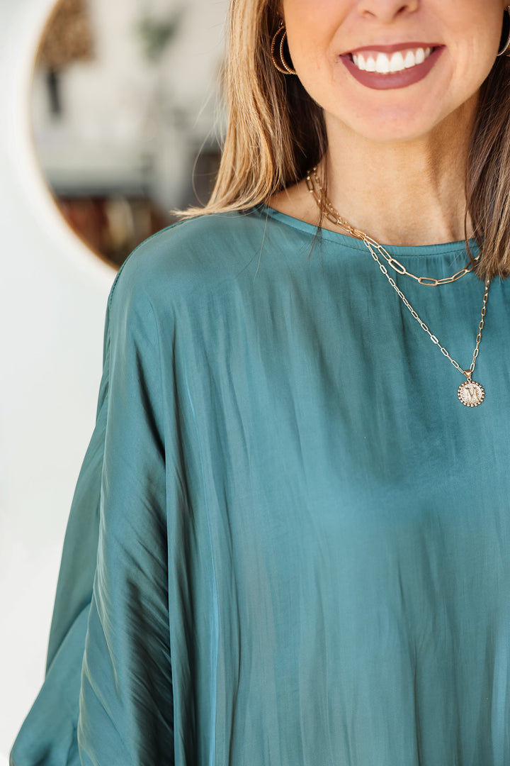 Batwing Blouse - Deep Teal