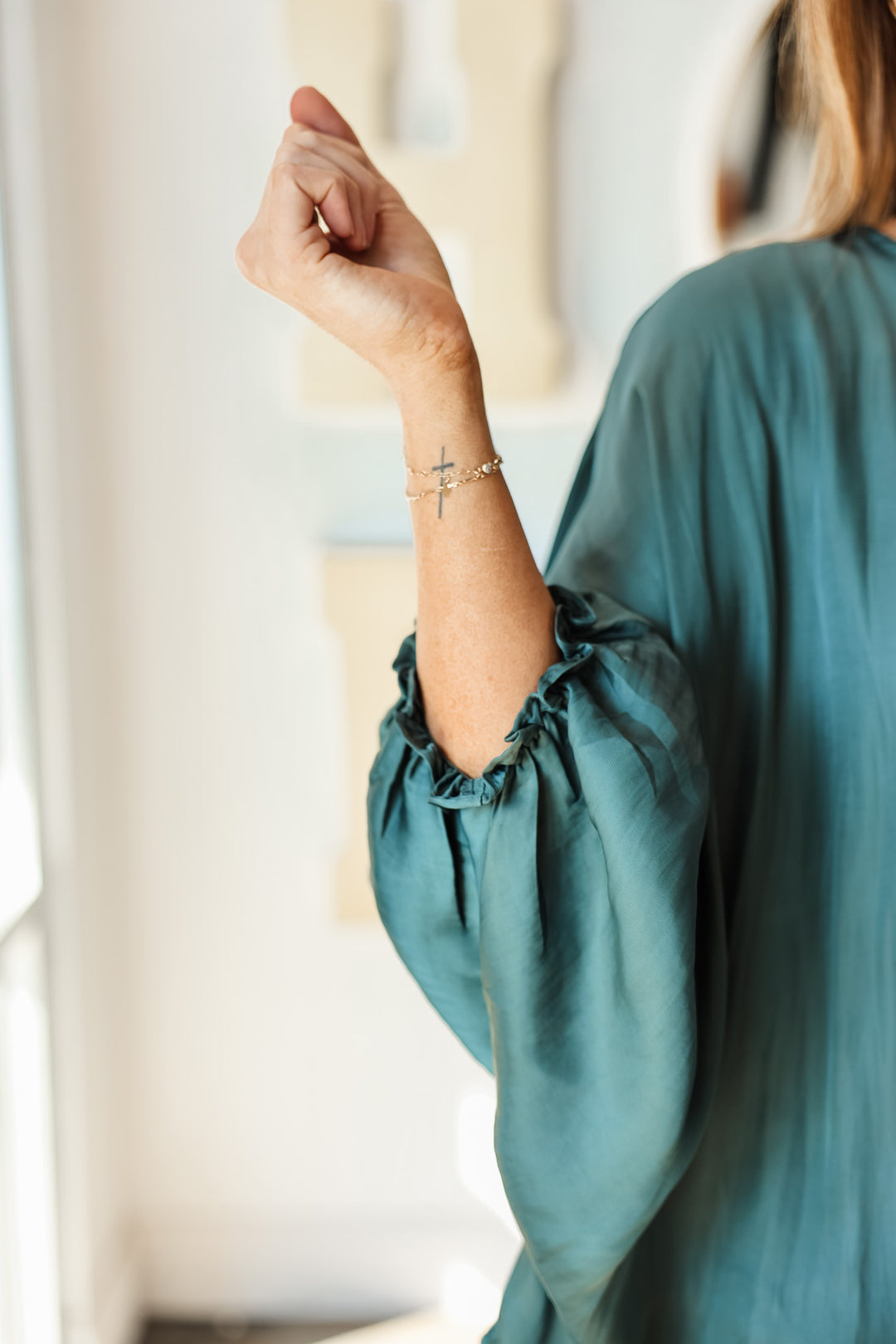 Batwing Blouse - Deep Teal