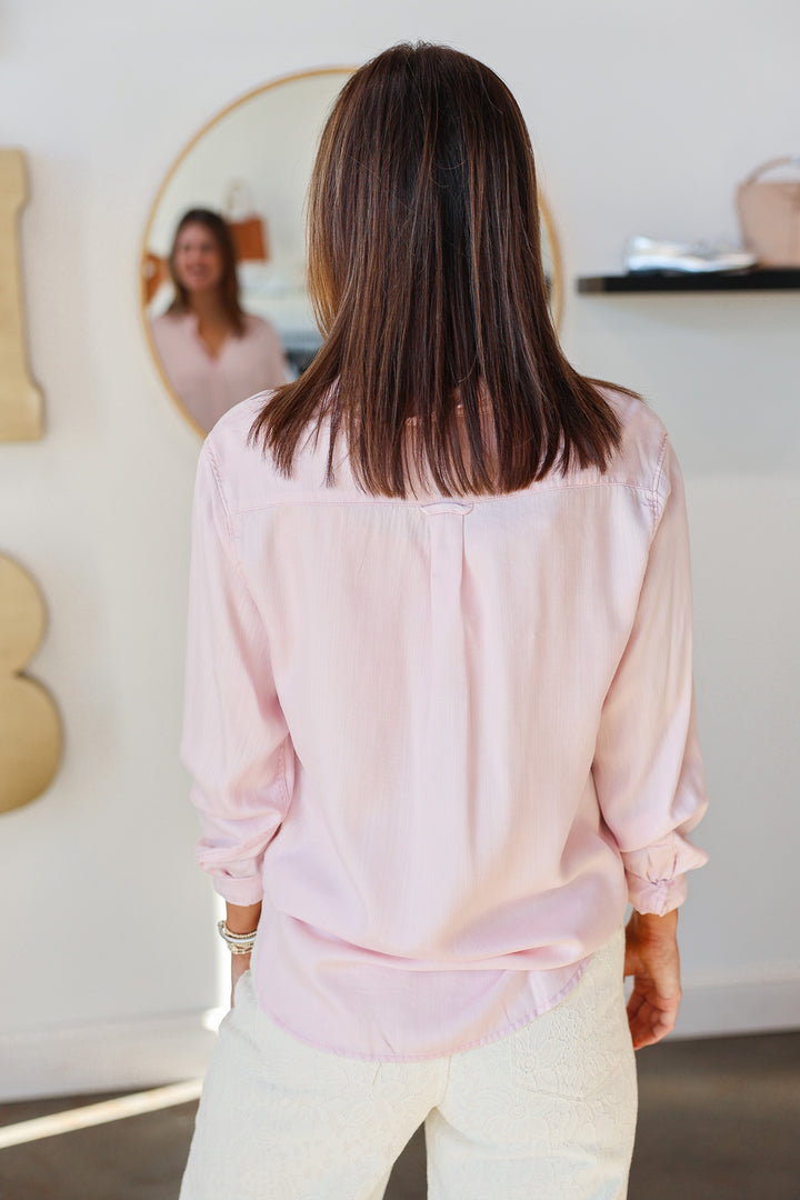 Dear John Galina Button Down Top - Pale Lilac
