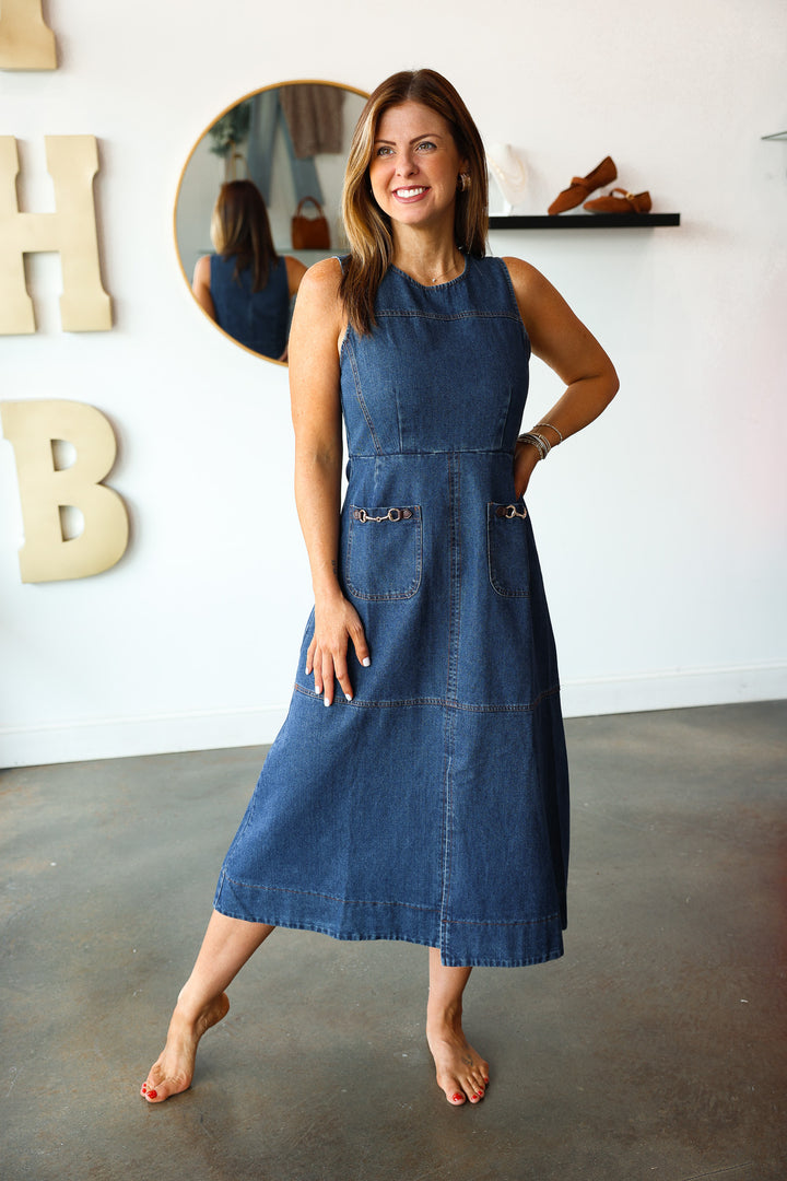 Denim Midi Dress