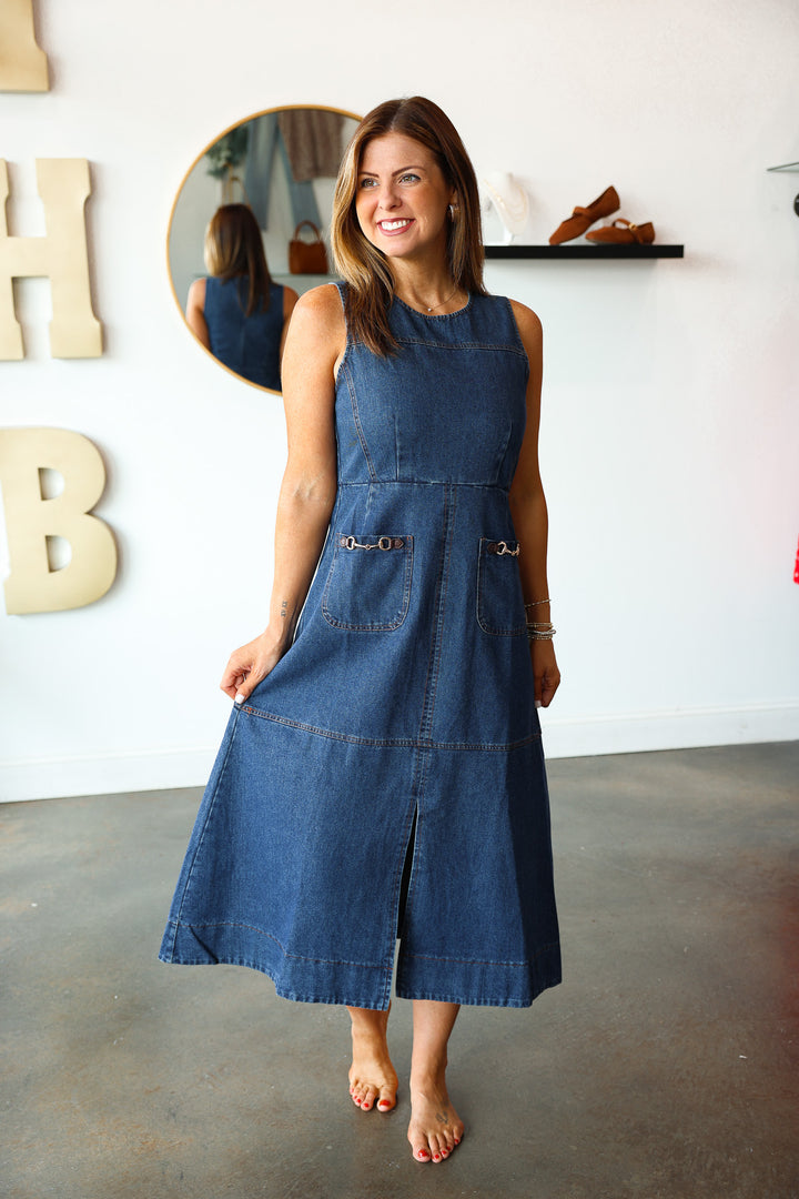 Denim Midi Dress