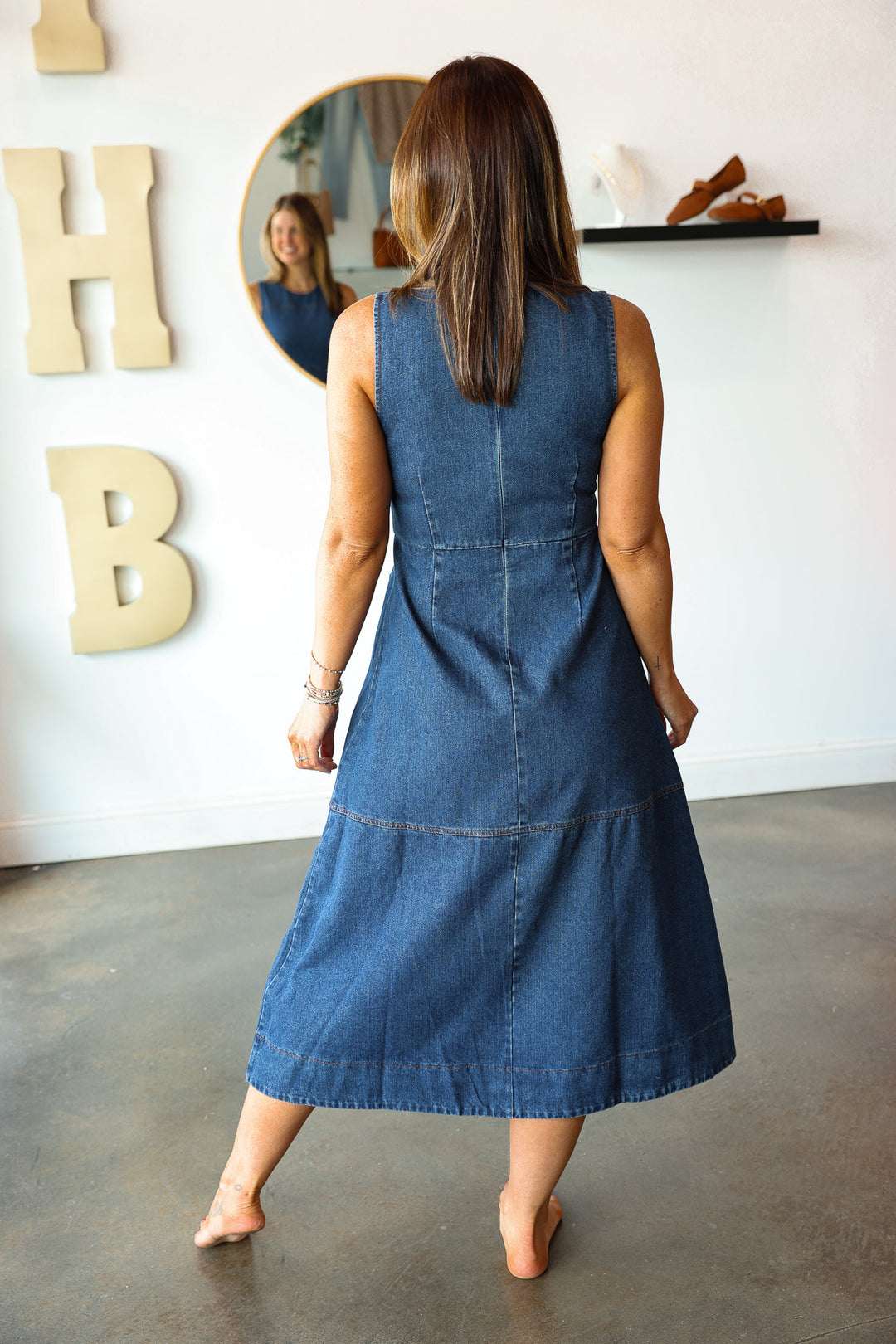 Denim Midi Dress