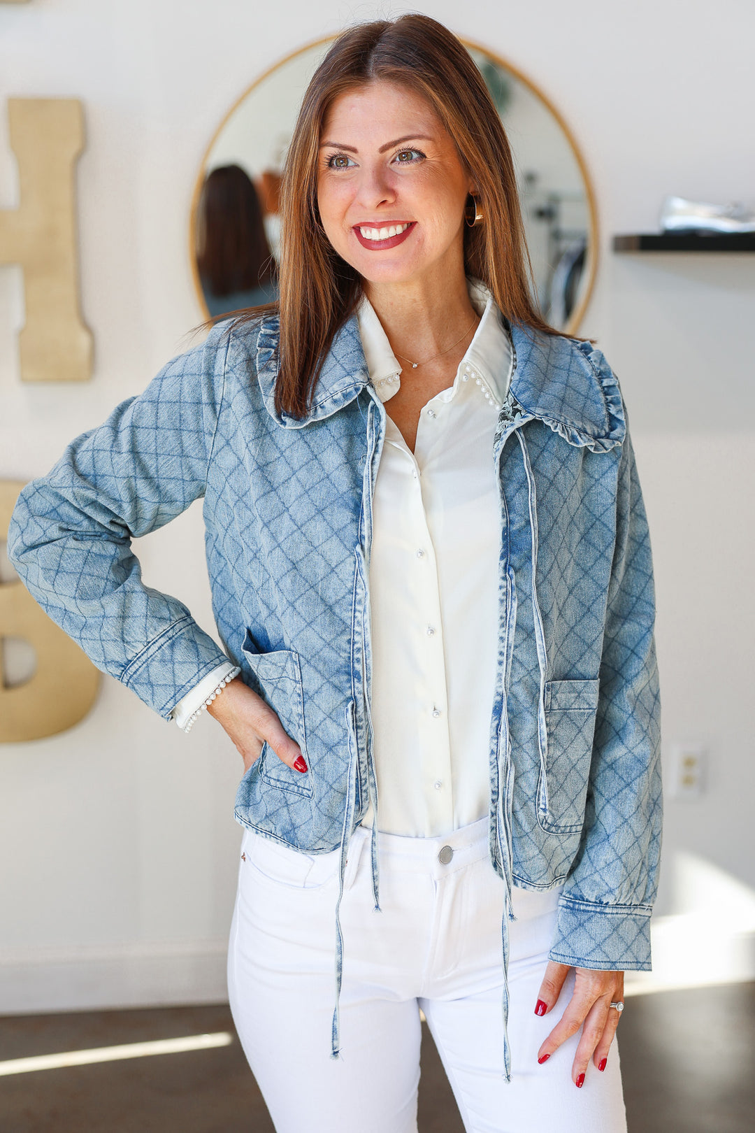 Denim Quilted Jacket