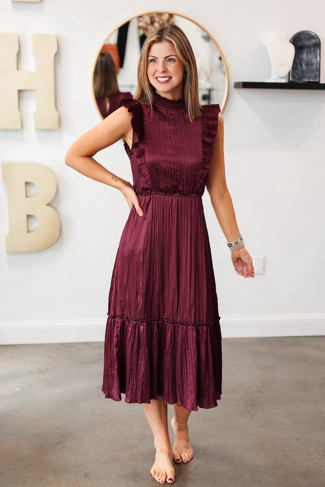 Steve Madden Wednesday Dress - Wine