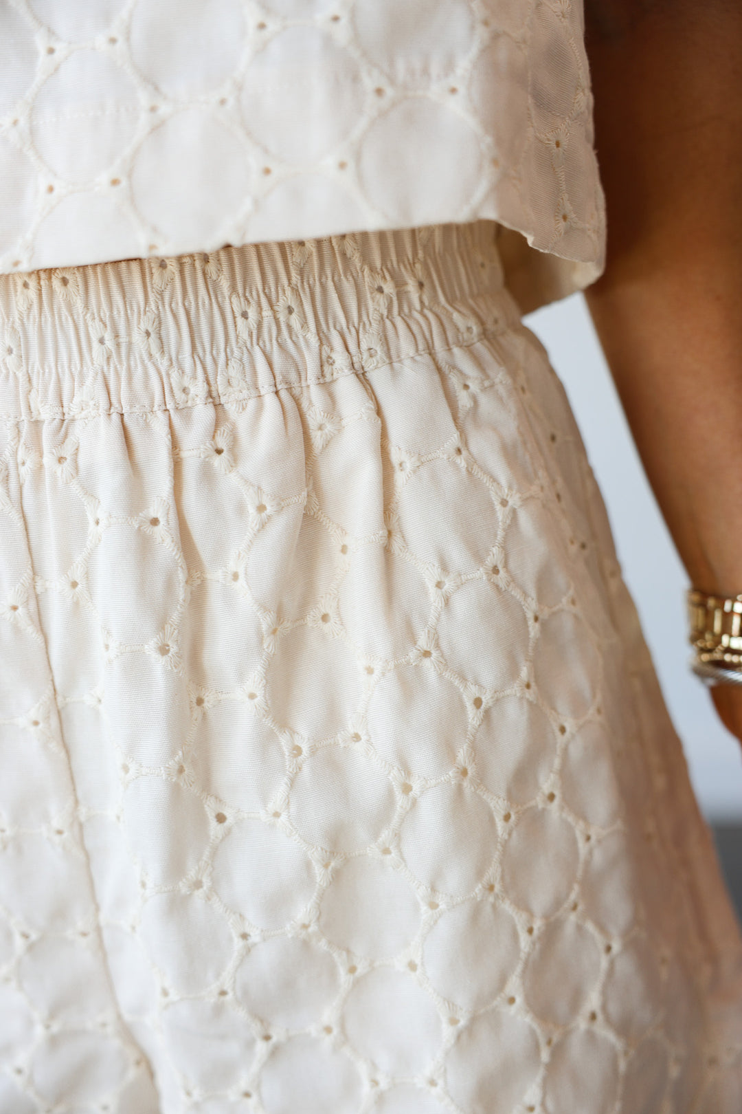 Textured Shorts - Natural