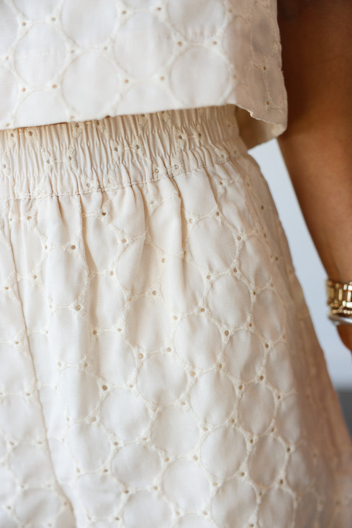Textured Shorts - Natural