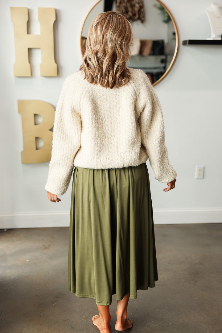 Flowy Skirt - Olive