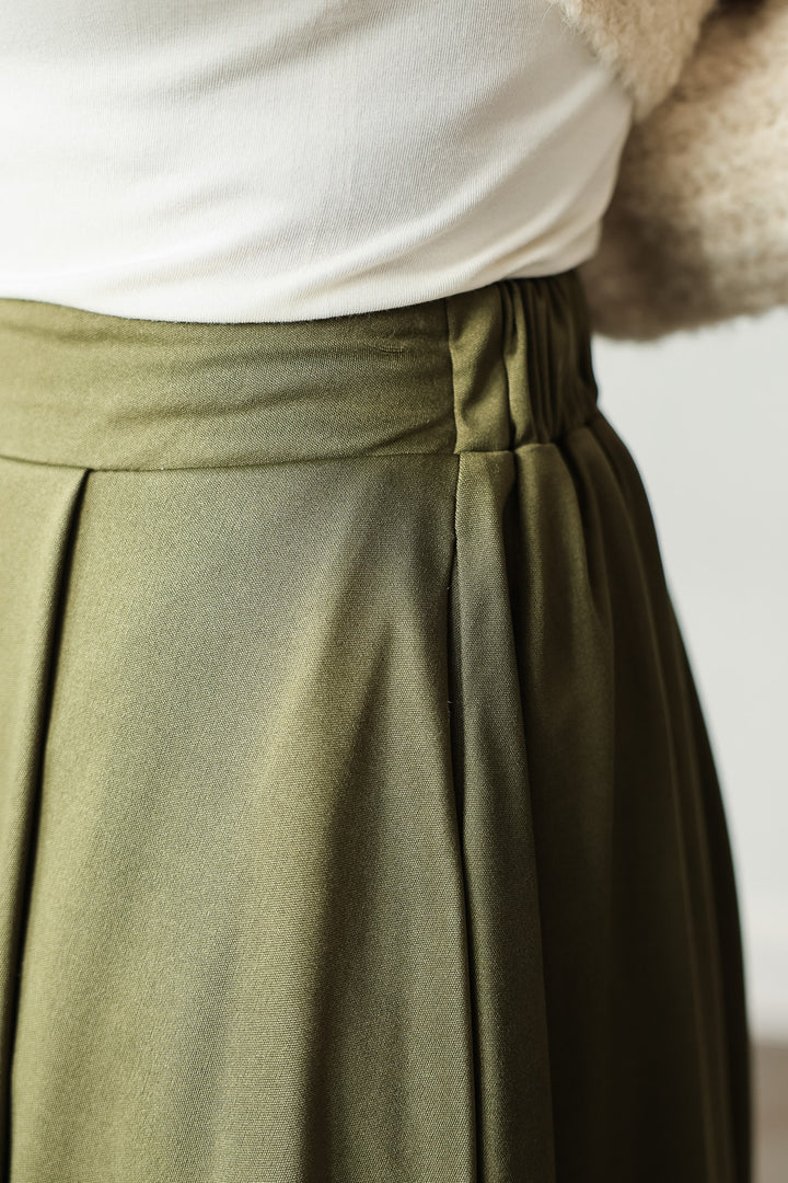 Flowy Skirt - Olive