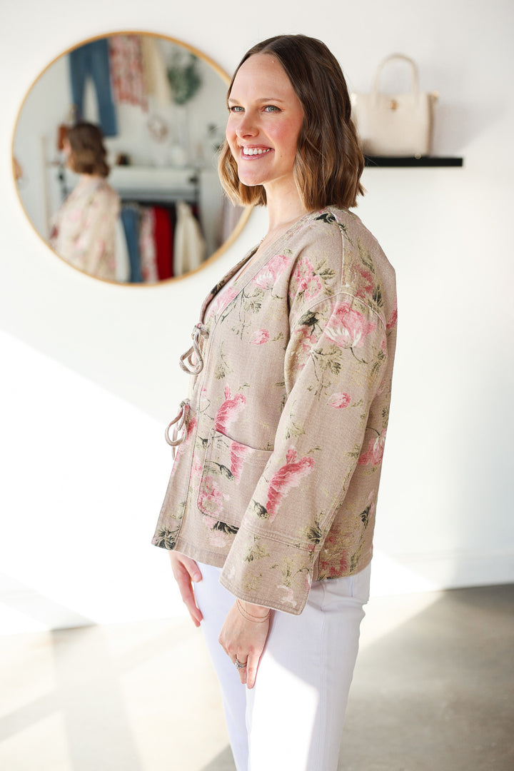 Floral Denim Jacket