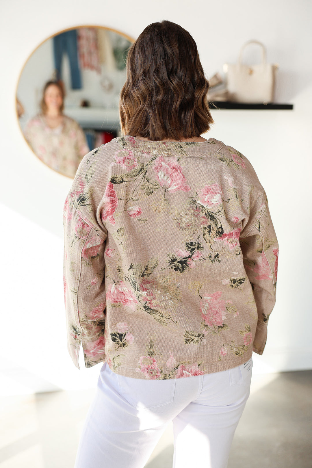 Floral Denim Jacket