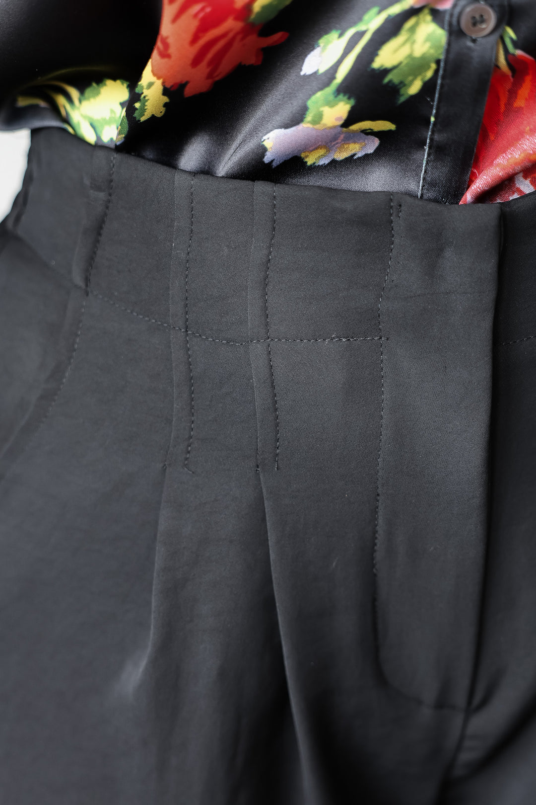 Wide Leg Dress Pants - Black