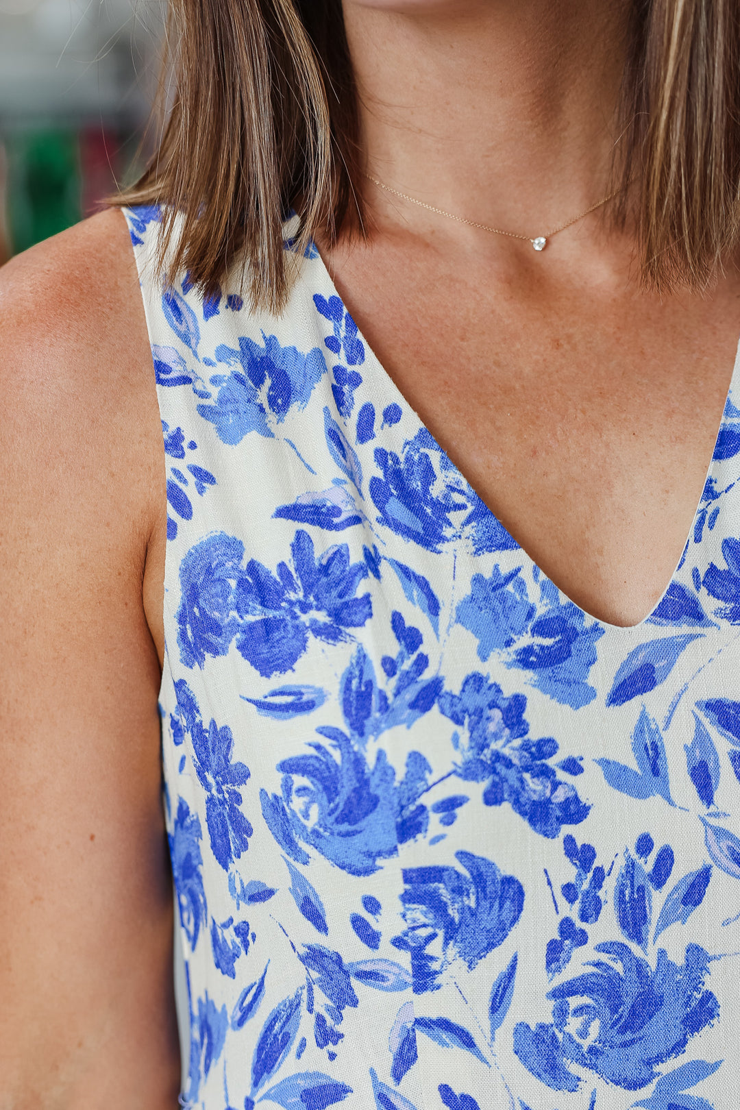 Floral Maxi Dress - Blue