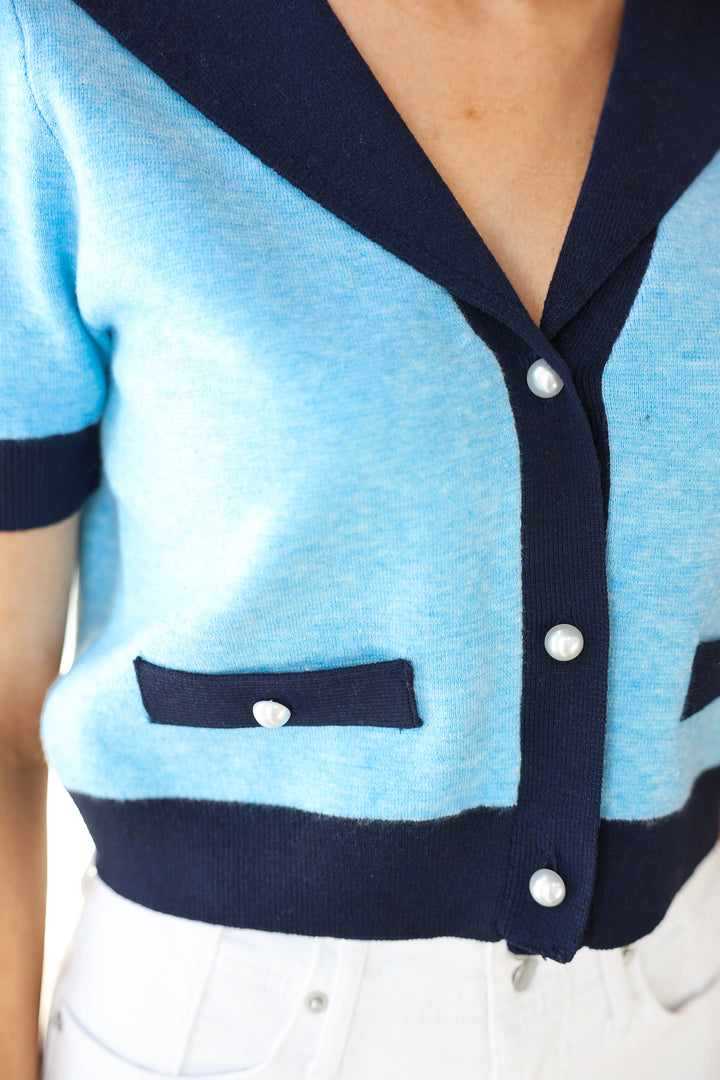 Steve Madden Aden Sweater - Surf Blue