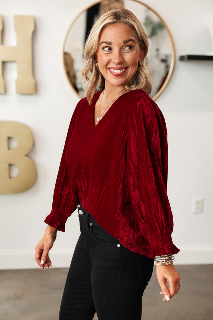 Juliet Top - Cranberry