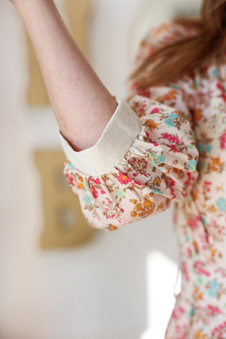 Belted Floral Mini Dress