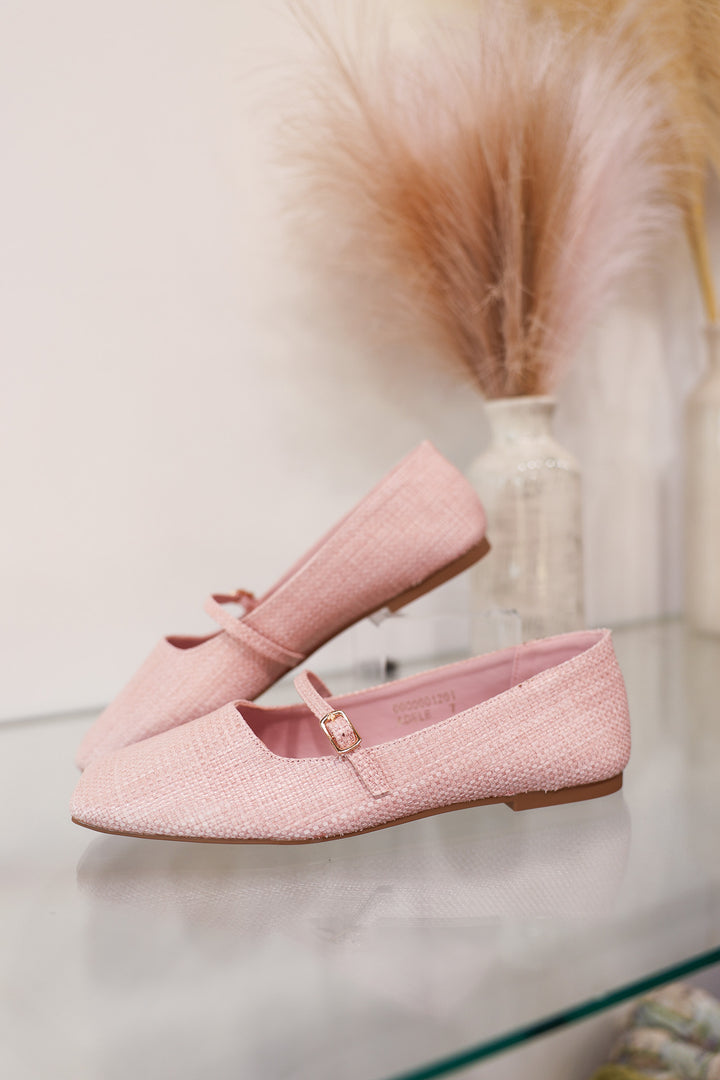 Shu Shop Adele Flats - Pink Woven