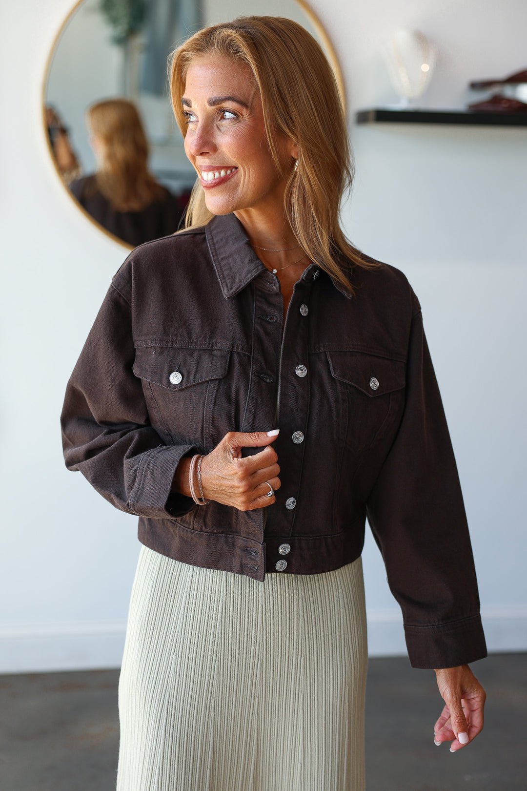 Steve Madden Dove Jacket - Espresso