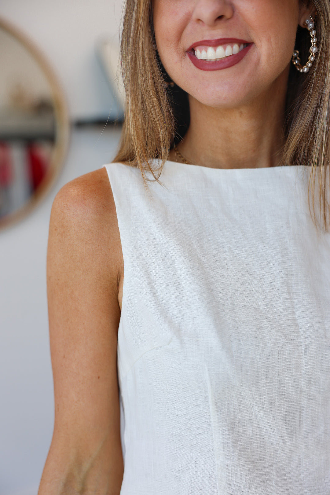 Linen Tank - Off White