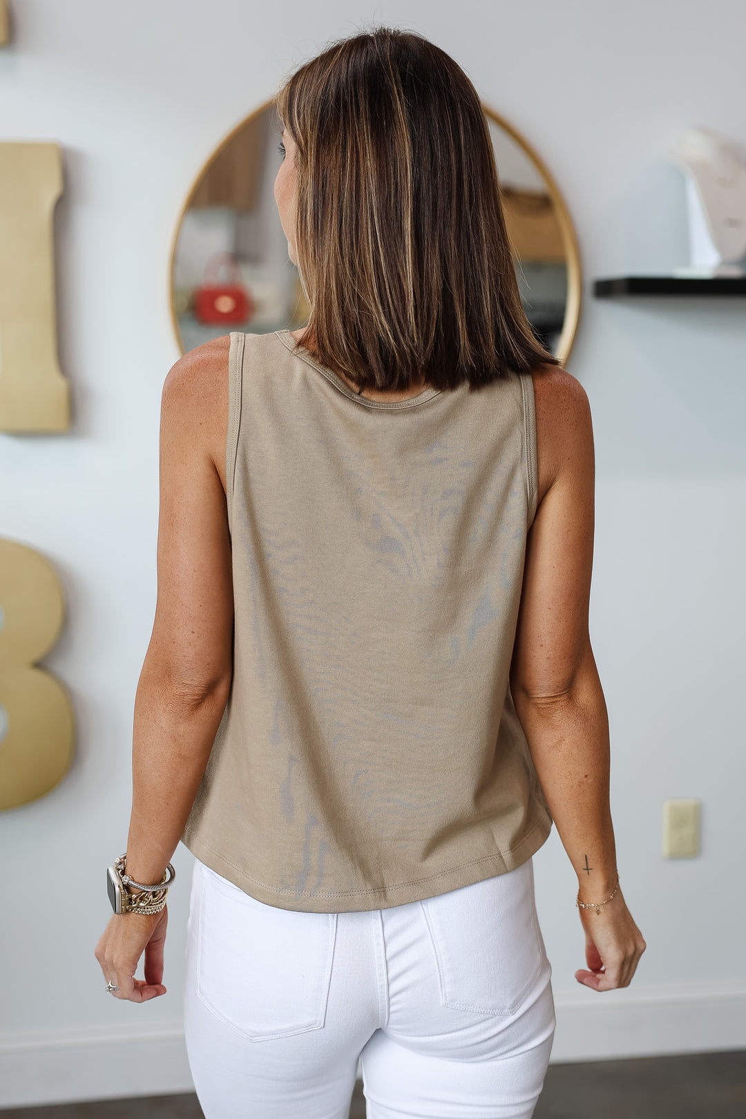 Terry Knit Tank - Dry Thyme