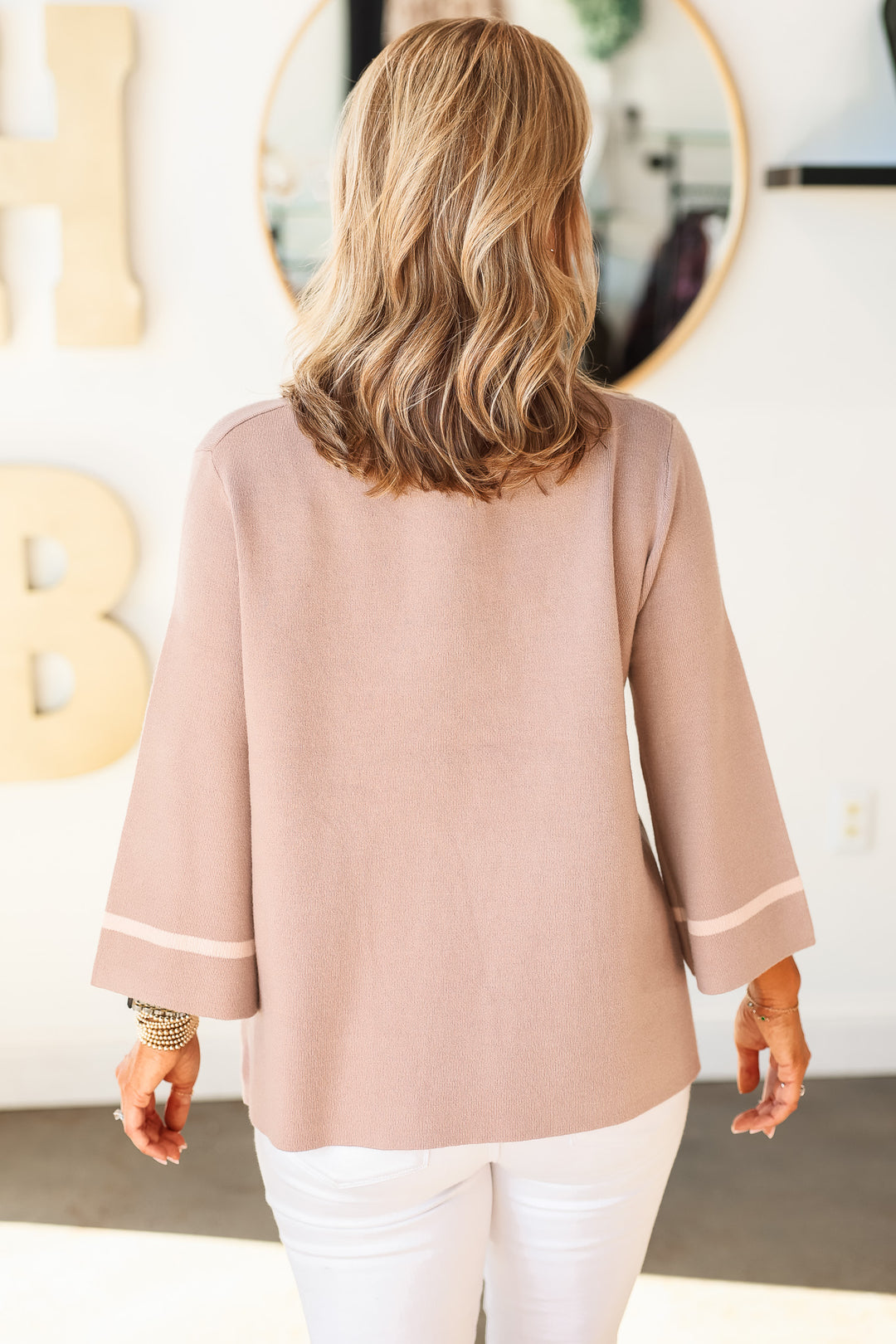 Mock Neck Sweater - Cocoa