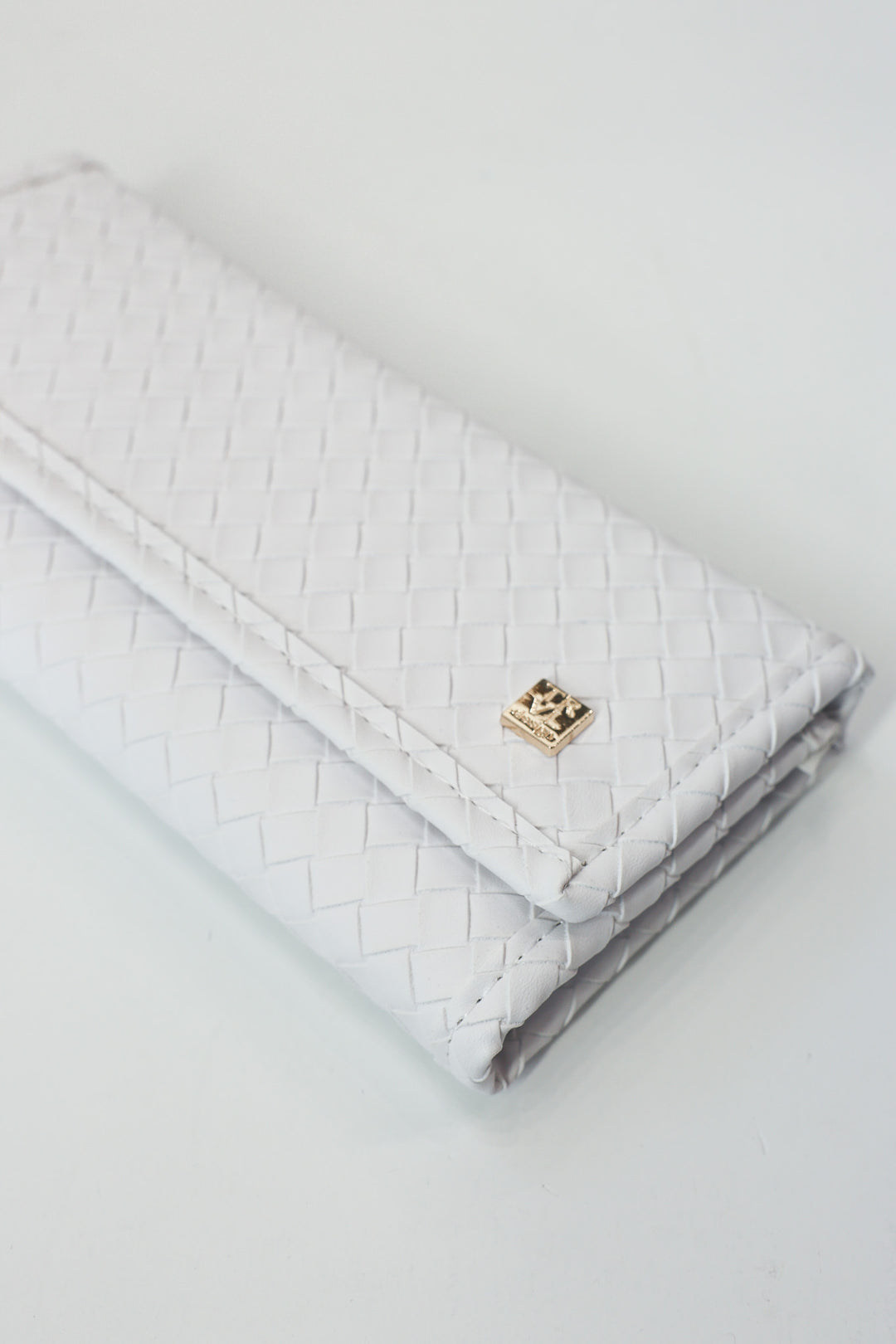 Luxe Jewelry Wallet - Woven Blanc