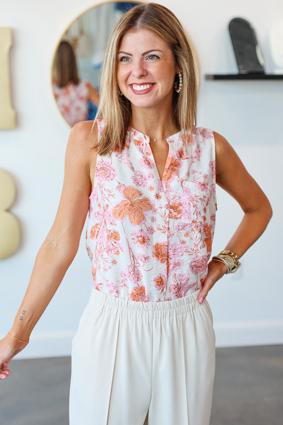 Floral Print Tank