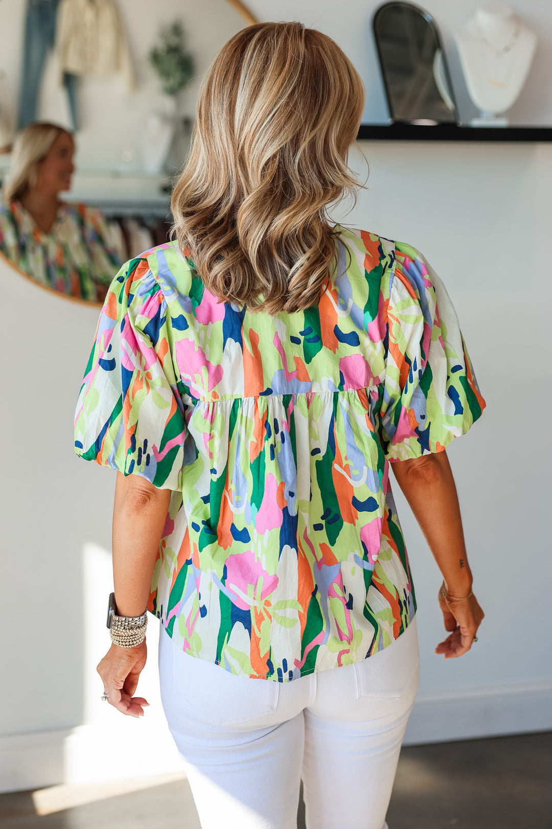 Multicolor Print Top