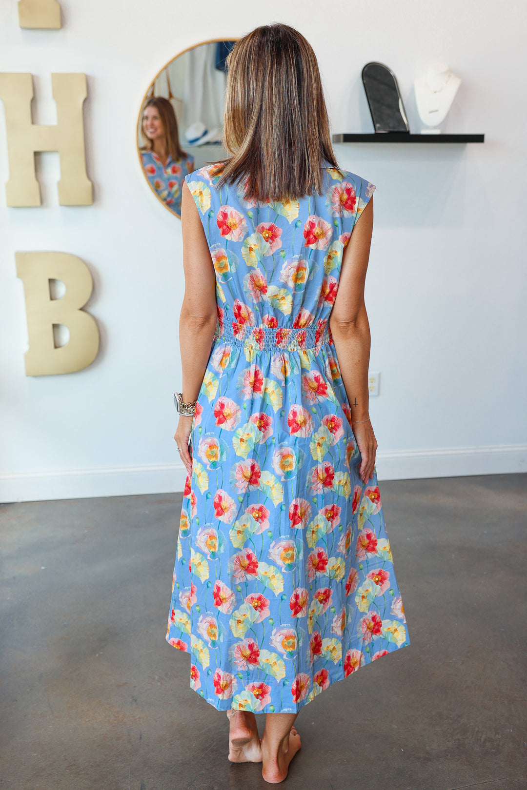 Tie Front Floral Maxi Dress
