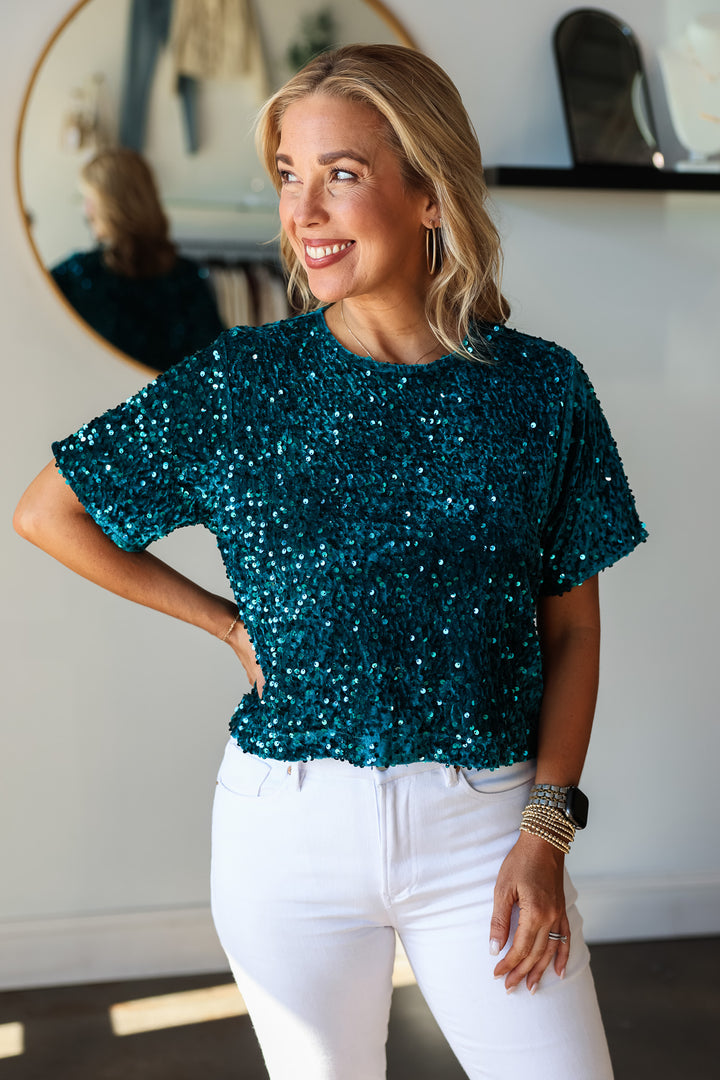 Steve Madden Cressa Top - Deep Teal