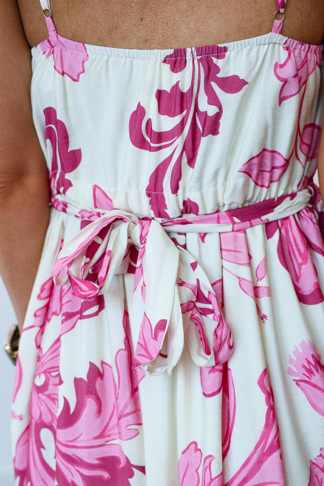 Floral Flowy Dress - Pink